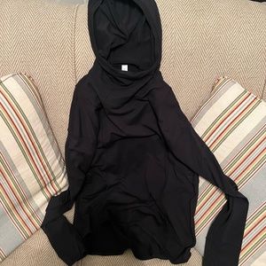 Black Lululemon long sleeve with hood